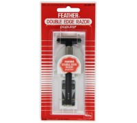 Бритвенный станок Feather Double Edge Razor (+5 лезвий)