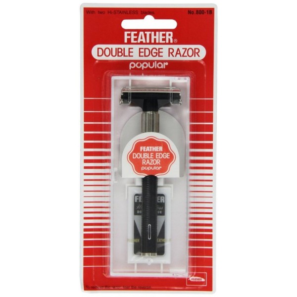 Бритвенный станок Feather Double Edge Razor (+5 лезвий) Бритвенный станок Feather Double Edge Razor (+5 лезвий)