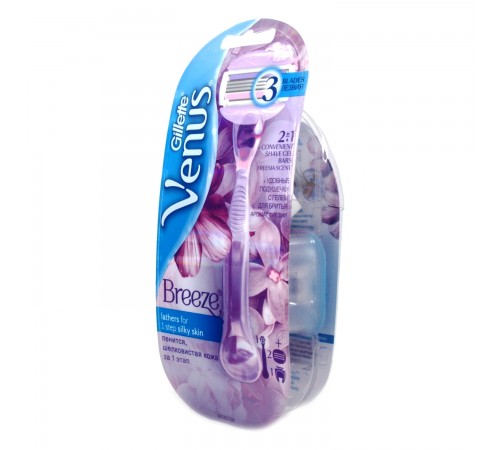 Станок бритвенный женский Gillette Venus Breeze (2 кассеты)