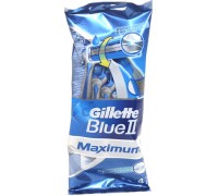 Станок бритвенный одноразовый Gillette Blue II Максимум (4 шт)