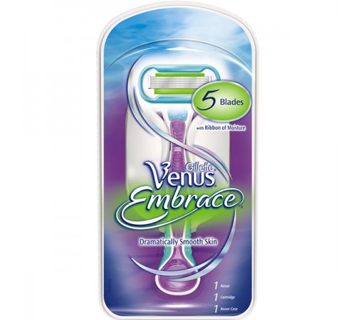 Станок бритвенный женский Gillette Venus Embrace (1 кассета)