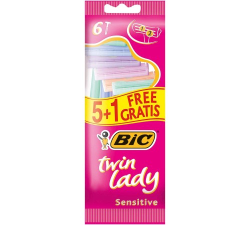 Станок для бритья одноразовый Bic Twin Lady (6 шт)