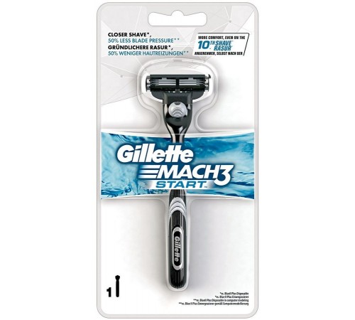 Бритвенный станок Gillette Mach3 Start (+ 1 кассета)