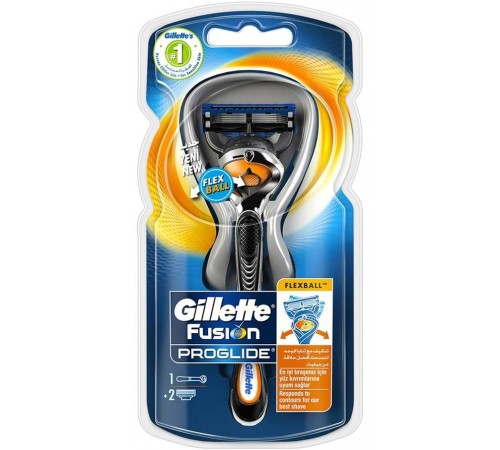 Бритвенный станок Gillette Fusion ProShield FlexBall (+2 кассеты)