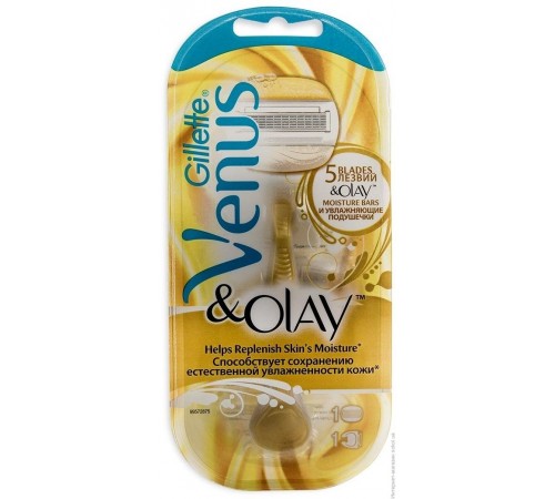 Станок бритвенный женский Gillette Venus + Olay (1 кассета)