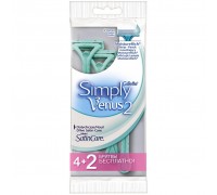 Станок женский одноразовый Gillette Simply Venus-2 (6 шт)