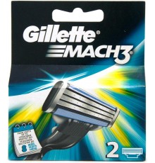 Кассеты для станка Gillette Mach-3 (2 шт)