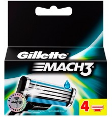 Кассета для станка Gillette Mach3 (4 шт)