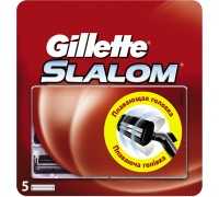 Кассеты для станка Gillette Slalom Алоэ (5 шт)