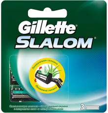 Кассеты для станка Gillette Slalom Алоэ (3 шт)