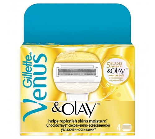 Кассеты для станка Gillette Venus Olay (4 шт)