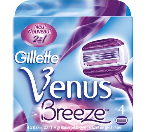 Кассеты для станка Gillette Venus Breeze (4 шт)