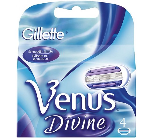 Кассеты для станка Gillette Venus Divine (4 шт)