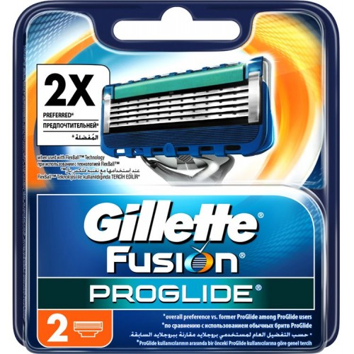 Кассеты для станка Gillette Fusion ProGlide (2 шт)