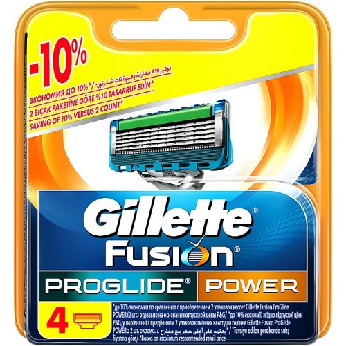 Кассеты для станка Gillette Fusion ProGlide Power (4 шт)