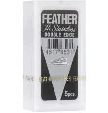 Лезвия для бритья Feather Hi-Stainless Double Edge (5 шт)