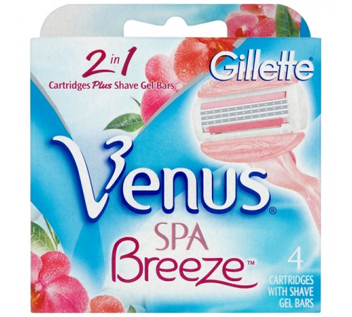 Сменные кассеты для бритья Gillette Venus SPA Breeze (4 шт)