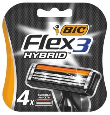 Кассеты для станка BiC Flex 3 Hybrid (4 шт)