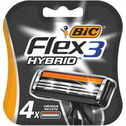 Кассеты для станка BiC Flex 3 Hybrid (4 шт)