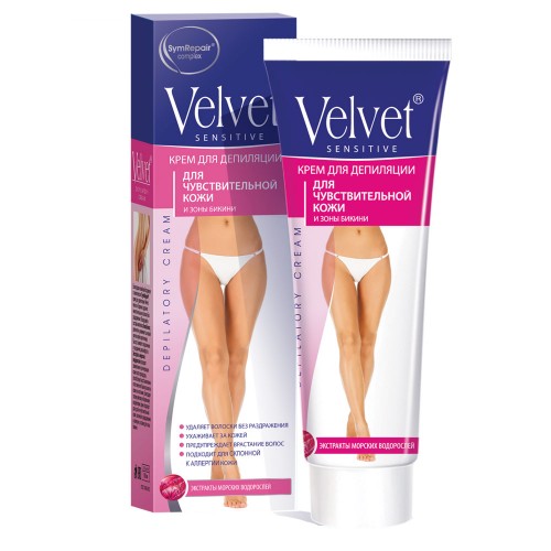 Крем для депиляции Velvet для чувствительной кожи и зоны бикини (100 мл)