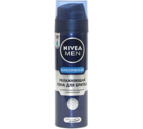 Пена для бритья Nivea Men Классическая Увлажняющая (200 мл)