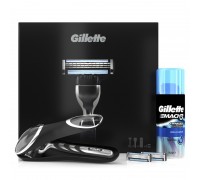 Подарочный набор Станок Gillette Mach 3 Turbo + гель для бритья (75 мл)