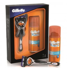 Подарочный набор Станок Gillette Fusion + гель для бритья Hydra Gel (75 мл)