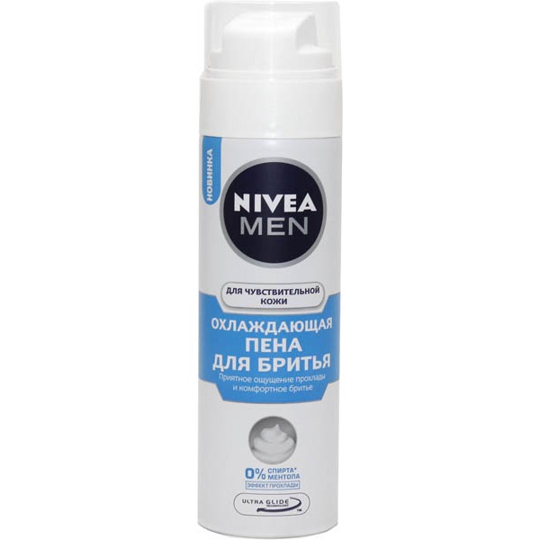 Пена для бритья Nivea Men Охлаждающая (200 мл) Пена для бритья Nivea Men Охлаждающая (200 мл)