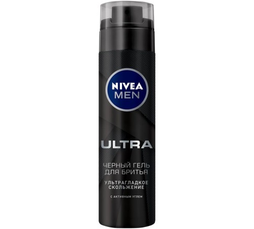 Гель для бритья Nivea Men Ultra Черный (200 мл)