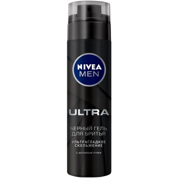 Гель для бритья Nivea Men Ultra Черный (200 мл) Гель для бритья Nivea Men Ultra Черный (200 мл)