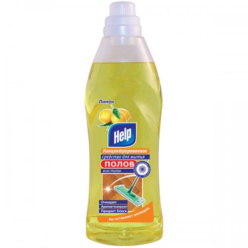Средство для мытья полов концентрированное Help Лимон (1 л)