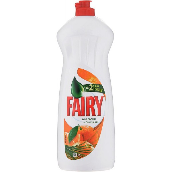 Средство для мытья посуды Fairy Апельсин и лимонник (1 л) Средство для мытья посуды Fairy Апельсин и лимонник (1 л)