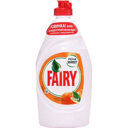 Средство для мытья посуды Fairy Oxi Апельсин и лимонник (450 мл)
