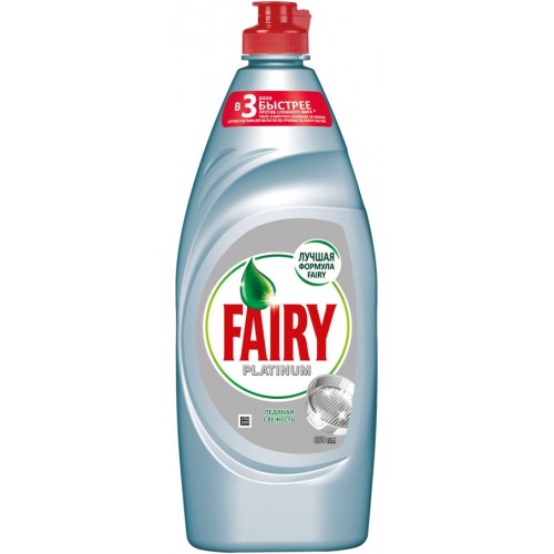 Средство для мытья посуды Fairy Platinum Ледяная свежесть (650 мл)