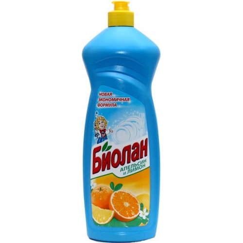 Средство для мытья посуды Биолан Апельсин и лимон (1 л)