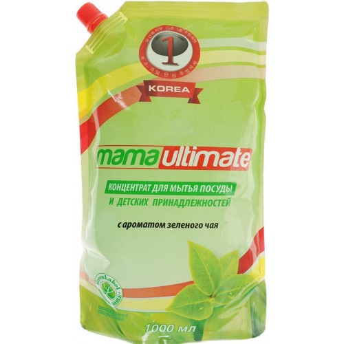 Средство для мытья посуды Mama Ultimate Зелёный чай Запасной блок (1 л)