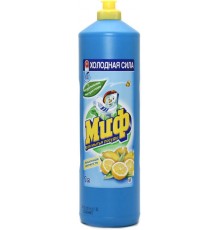 Средство для мытья посуды Миф Лимонная свежесть (1 л)