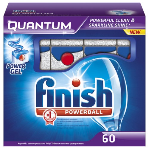 Таблетки для посудомоечных машин Finish Quantum Shine&Protect (60 шт)