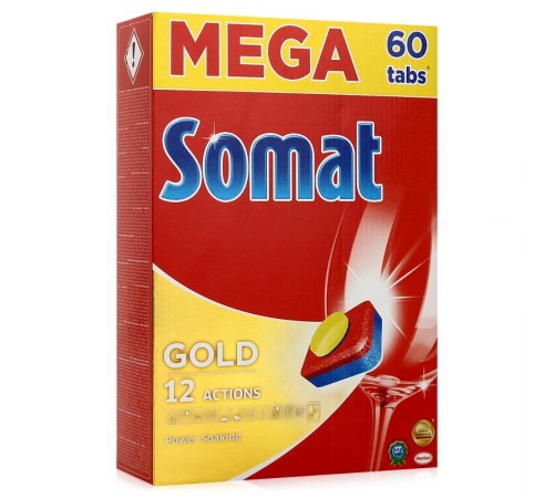 Таблетки для посудомоечных машин Somat Gold (60 шт)