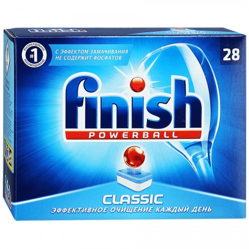 Таблетки для посудомоечных машин Finish Powerball Classic (28 шт)