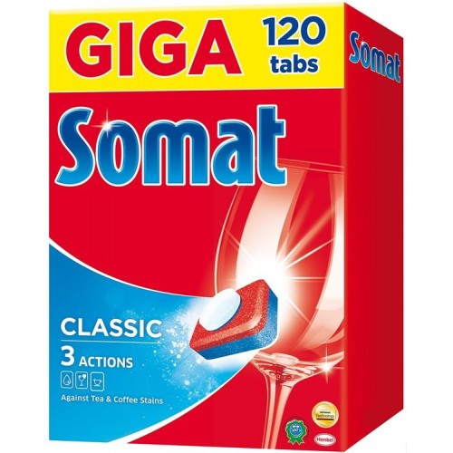 Таблетки для посудомоечной машины Somat Classic (120 шт)