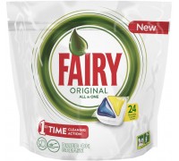 Капсулы для посудомоечной машины Fairy Original All In One Лимон (24 шт)