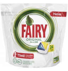 Капсулы для посудомоечной машины Fairy Original All In One Лимон (24 шт)