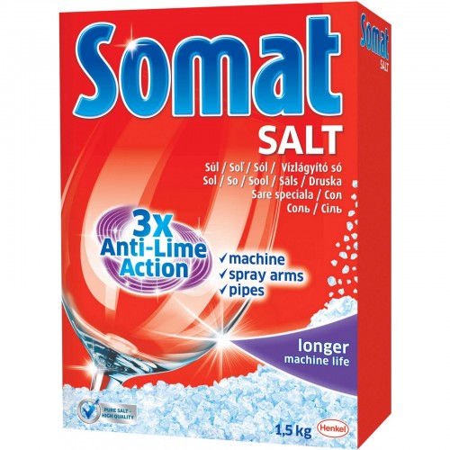 Соль для посудомоечных машин Somat (1.5 кг)