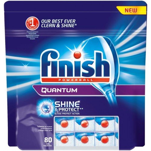 Таблетки для посудомоечных машин Finish Quantum (80 шт)