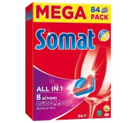 Средство для посудомоечной машины Somat All in 1 (84 табл) Средство для посудомоечной машины Somat All in 1 (84 табл)