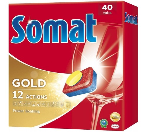 Таблетки для посудомоечных машин Somat Gold (40 шт)