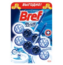 Средство чистящее для унитаза Bref Blue Aktiv С хлор-компонентом (2*50 гр)
