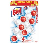 Туалетный блок Bref Сила-Актив С хлор компонентом (3*50 гр)