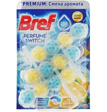 Туалетный блок Bref Perfume Switch Premium Морская свежесть-Цитрус (3*50 гр)